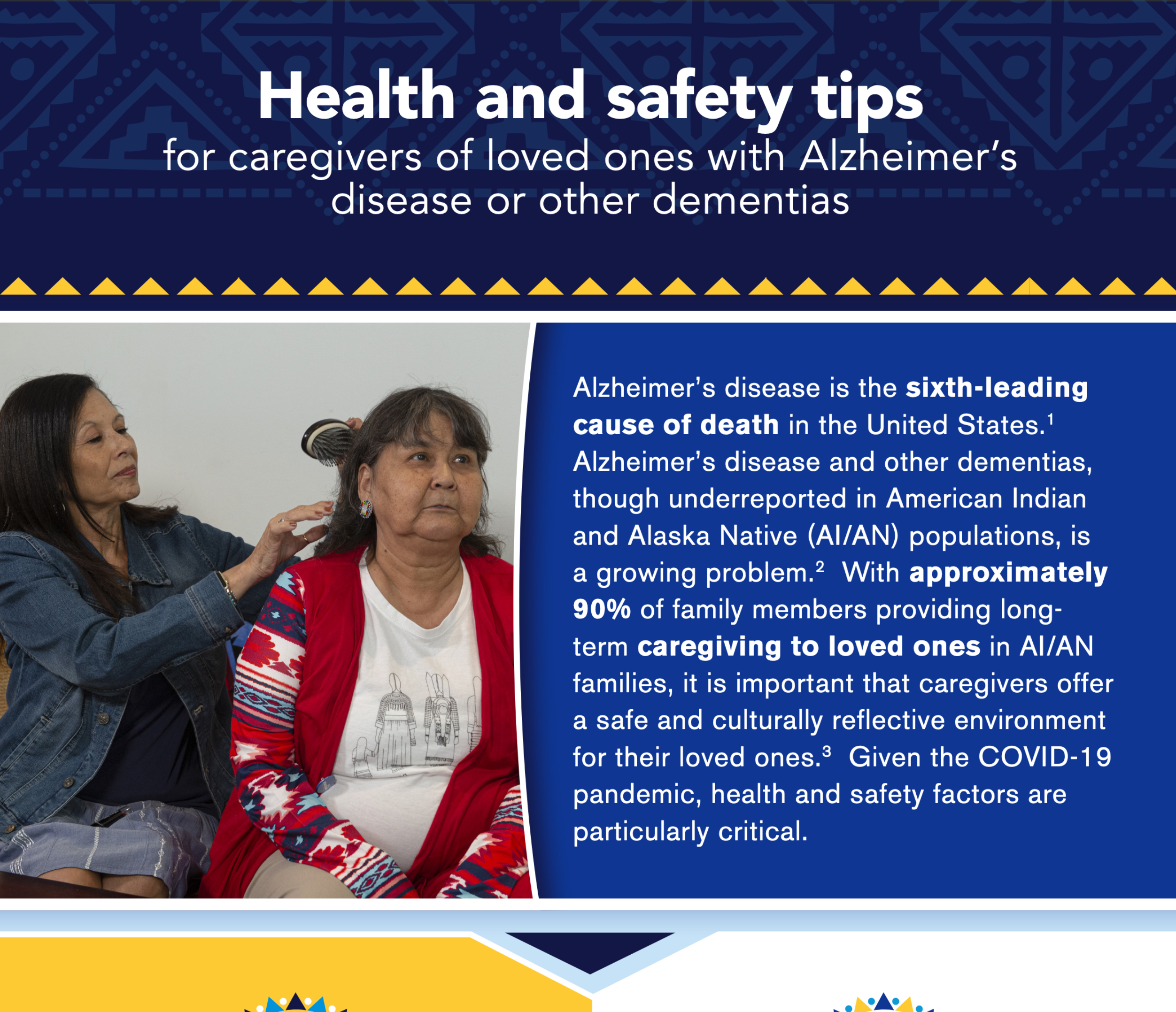 Health and safety tips for caregivers of loved one with Alzheimer's disease or other dementias