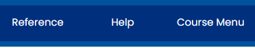 References, help and Course Menu buttons (image only)