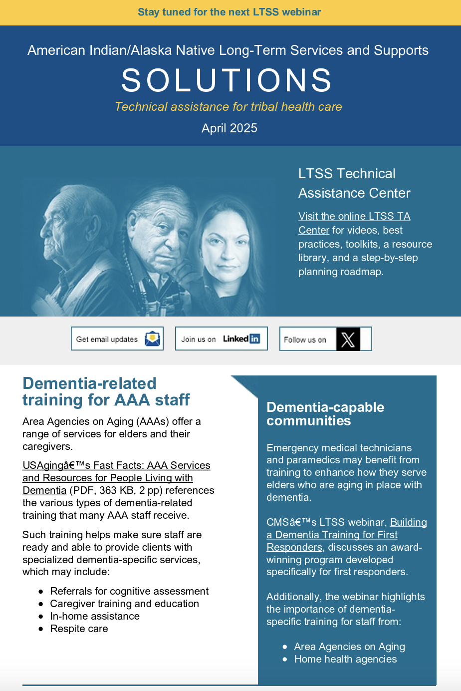 LTSS Newsletter – April 2025