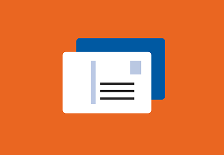 a graphic of a postcard