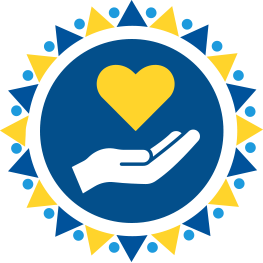 Icon from CMS's behavioral health website showing a heart with a hand underneath to catch it