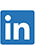 LinkedIn logo white "in" on blue background