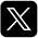 X, formerly Twitter, logo with white "x" on black background