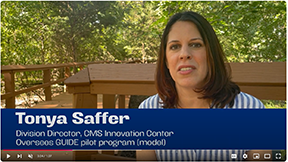 Tonya Saffer, director of the division at the CMS Innovation Center that implements GUIDE, talks about supporting caregivers. 