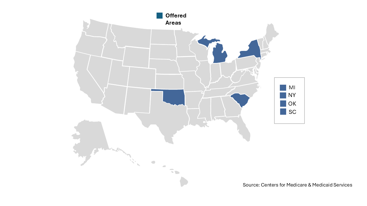 Map of states participating in the IBH Model